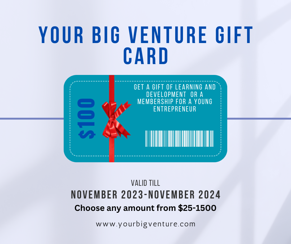 Your Big Venture Gift Cards